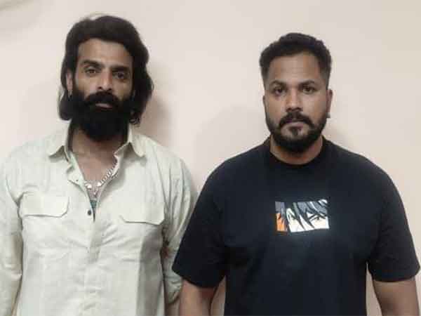 Vinay Gowda (white shirt) and Rajath Kishan Photo Credit Police West Bengaluru