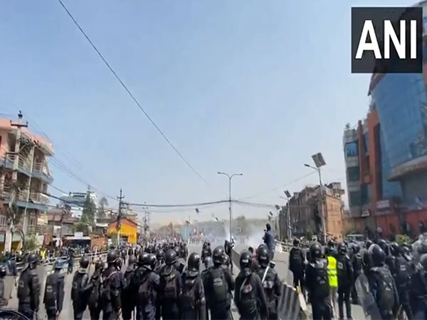 Visuals from street in Kathmandu. (Photo/ANI)