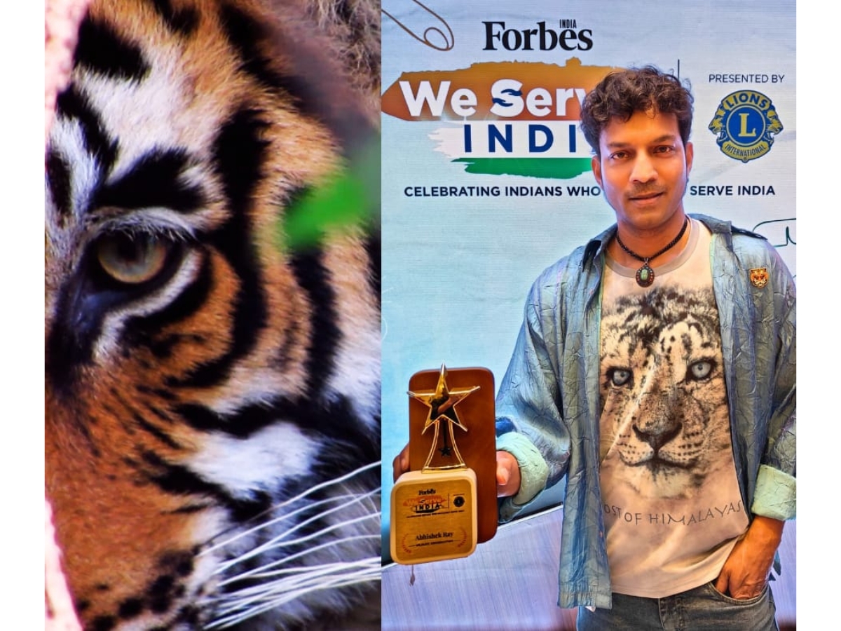 Renowned Bollywood composer-singer Abhishek Ray has just won the FORBES - We Serve India award for Wildlife Conservation.