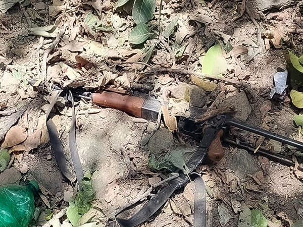 War like stores recovered after encounter in Kathua (Photo: ANI)