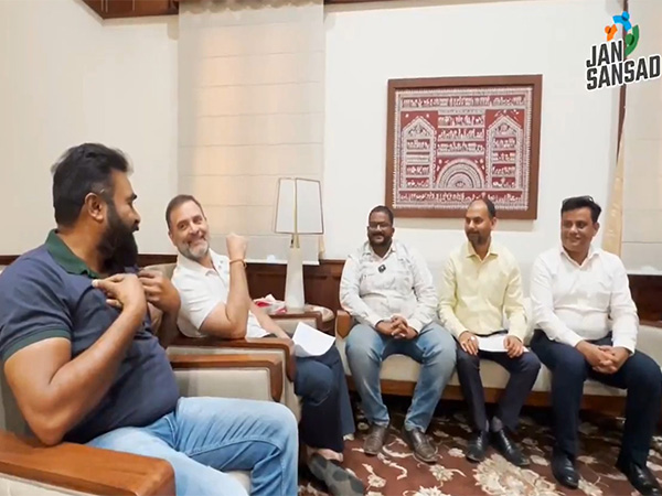 Lok Sabha Leader of Opposition , Rahul Gandhi met a delegation of 782 former ICICI Bank employees (Photo/X/@RahulGandhi)