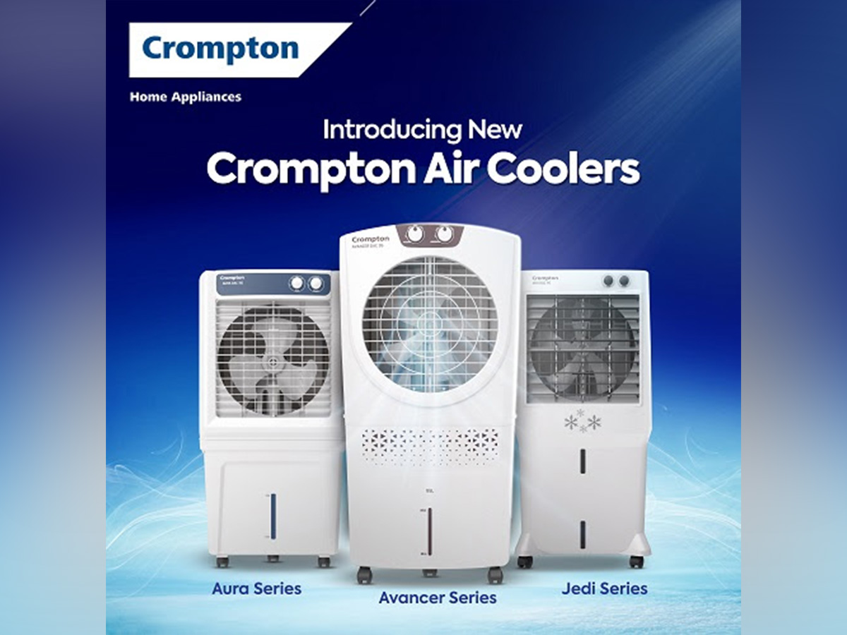 Crompton Launches New Air Coolers - Aura Series, Avancer Series and Jedi Series