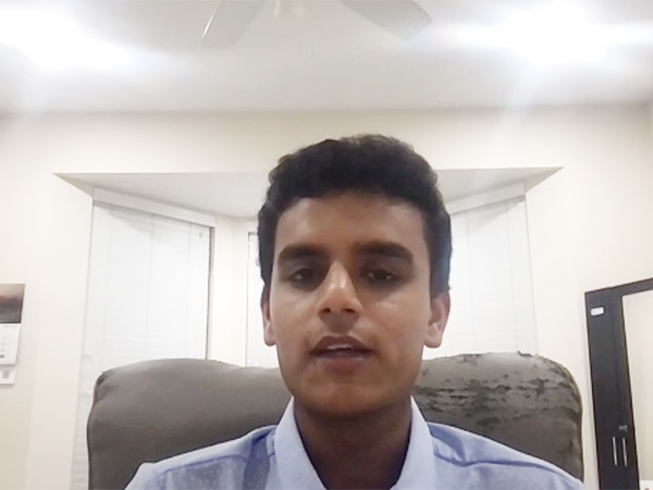 Indian-American student and activist Vasant Bhatt (Photo/ANI)