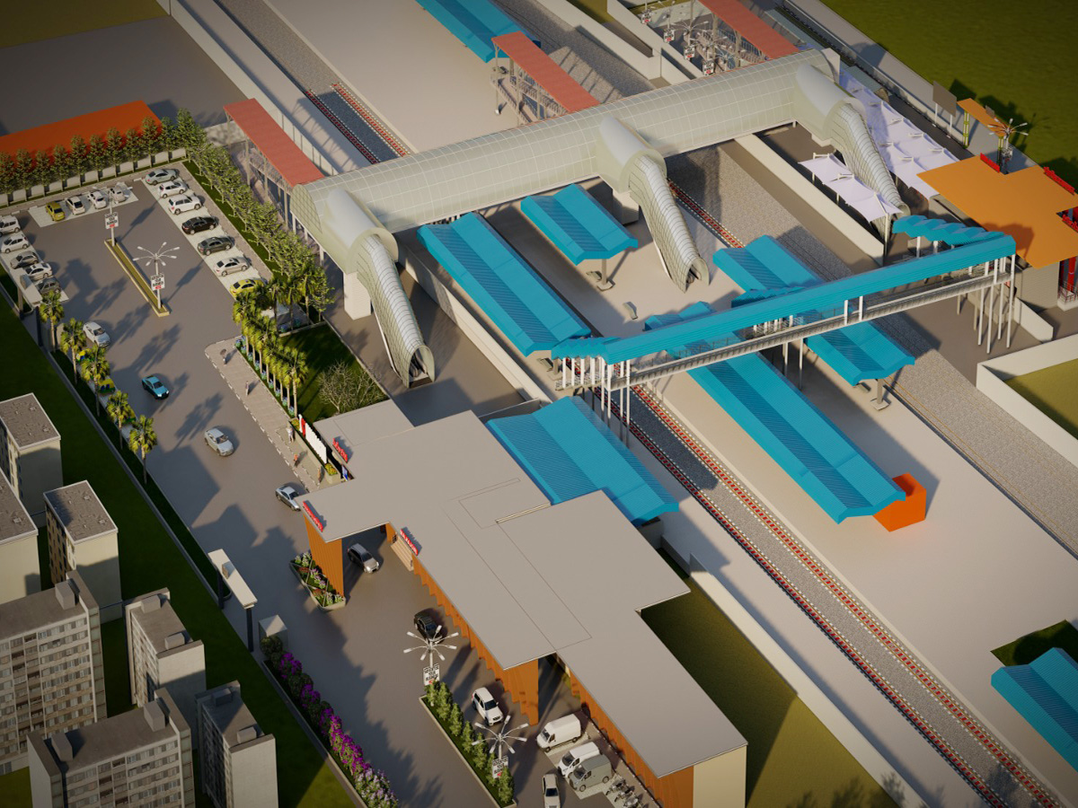 Image of a Proposed Amrit Bharat Station in Malkajgiri (Photo/@SCRailwayIndia)