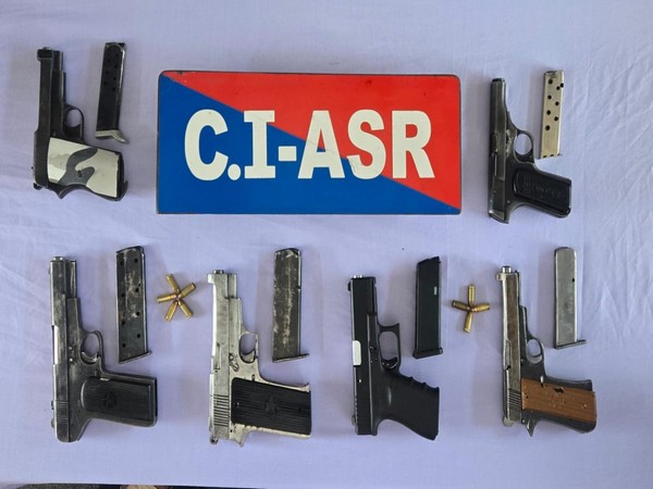 Punjab Police recover illegal weapons from Amritsar (Photo/X/@DGPPunjabPolice)