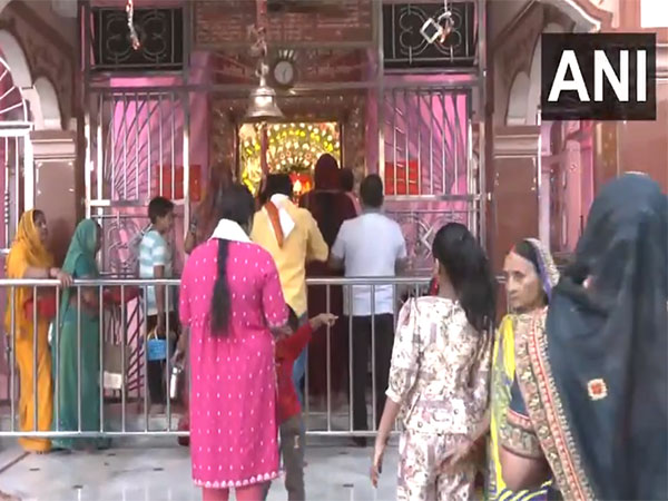 Devotees visited the Ashtabhuji Mata Mandir (Photo/ANI)