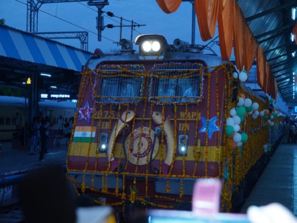 Tanakpur - Daurai Express train. (Photo/ANI)