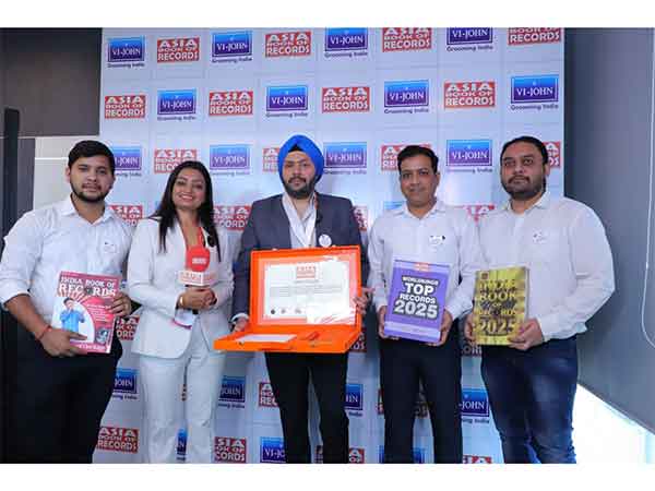 VI- John’s ‘Grooming Ka Mahakumbh’ Enters Asia Book of Records for Maximum Participants in Digital Pledge  