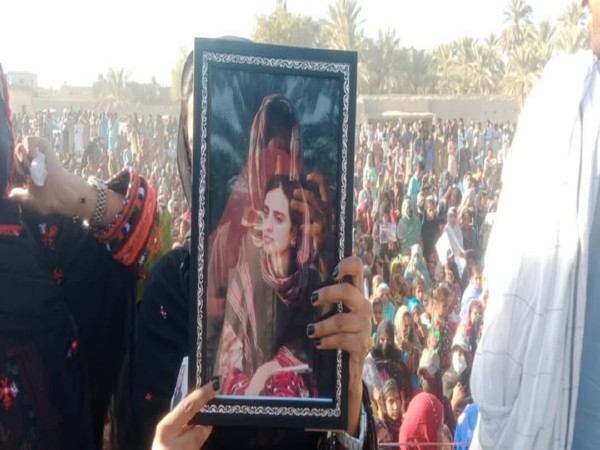 Protestors in Balochistan (Photo/ X@BalochYakjehtiC)