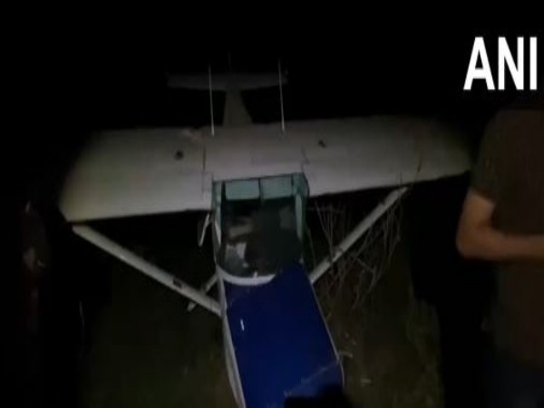 Woman pilot injured after plane crashed in Gujarat's Mehsana (Photo/ANI)