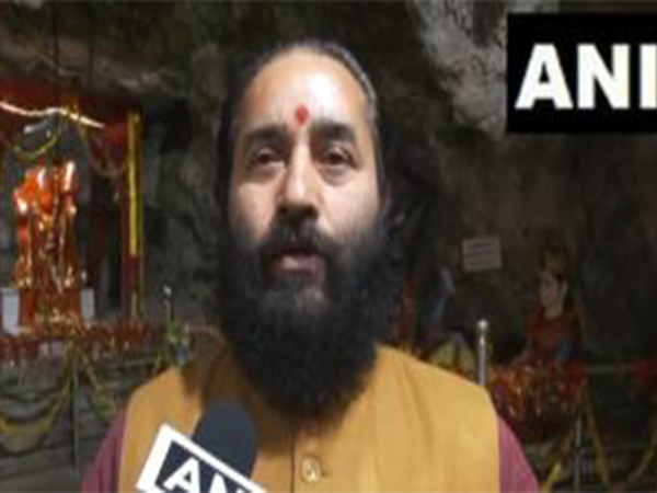 Acharya Dr Vipin Joshi of the Tapkeshwar Mahadev Temple (Photo/ANI) 