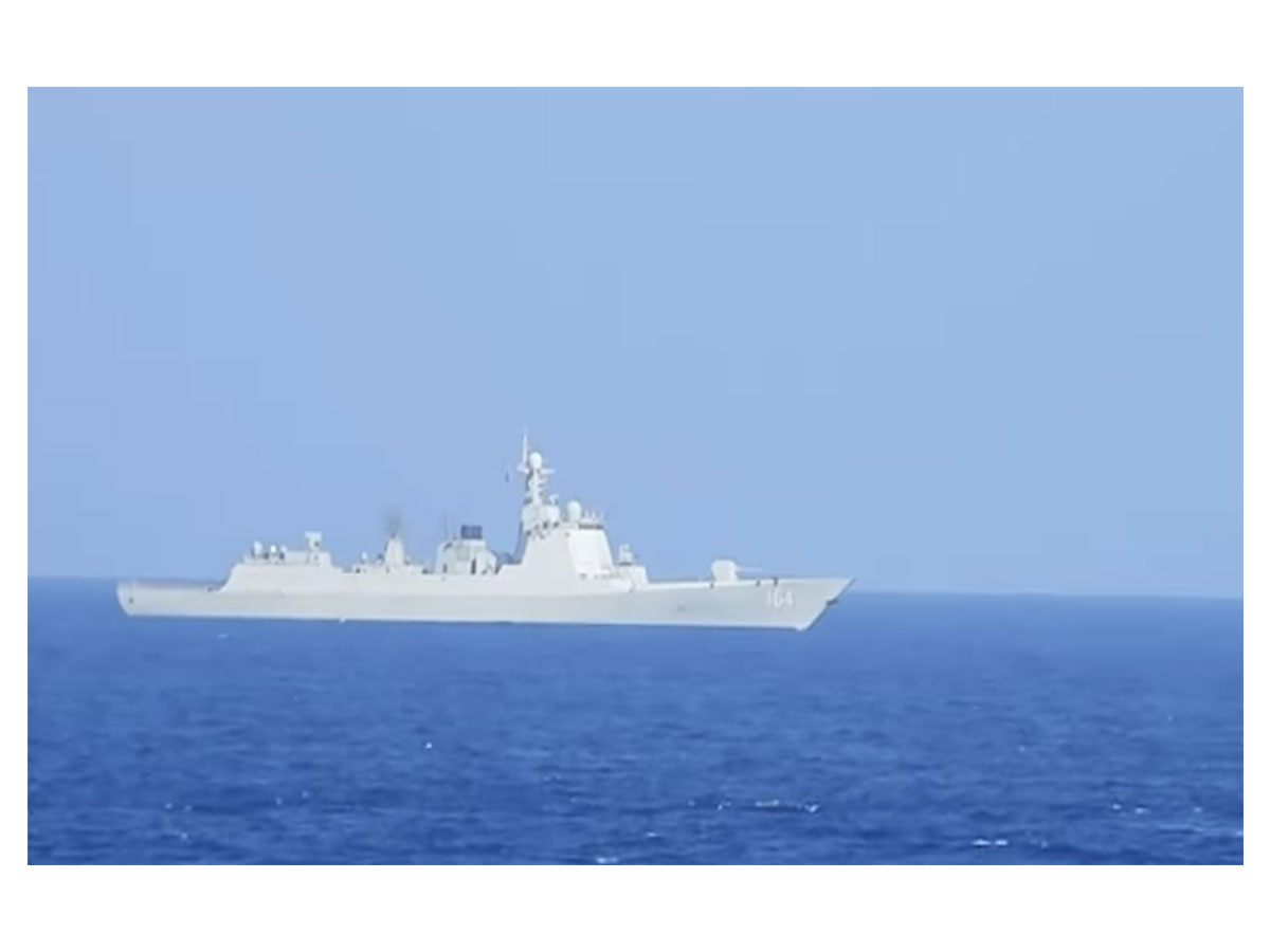A Chinese ship spotted by the Taiwan forces (Image/@MoNDefense)