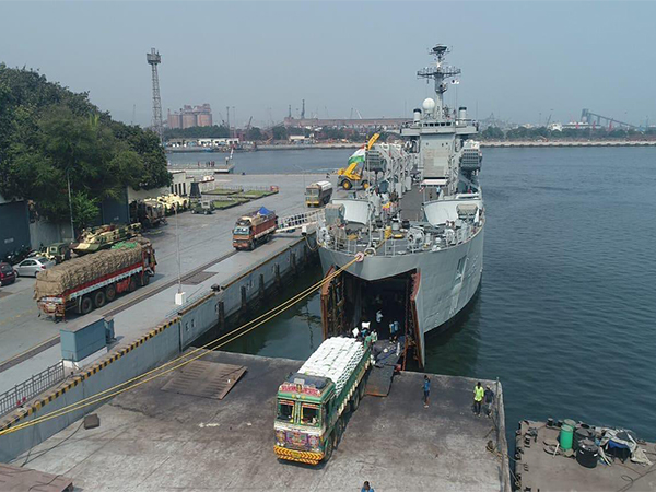 INS Ghariyal departs for Myanmar (Image: X@DrSJaishankar)