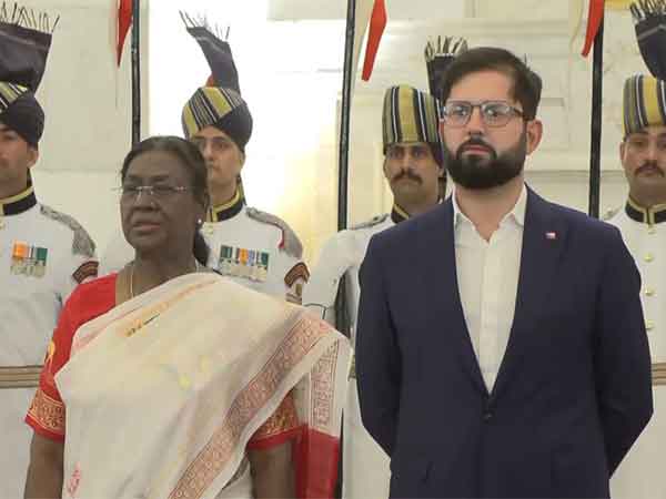 President Droupadi Murmu, Chilean President Gabriel Boric Font (Photo/ANI)