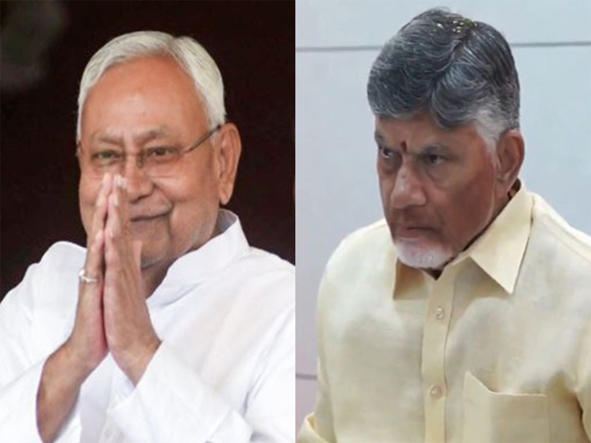 JD(U) Chief Nitish Kumar and TDP chief Chandrababu Naidu (Photo/ANI)
