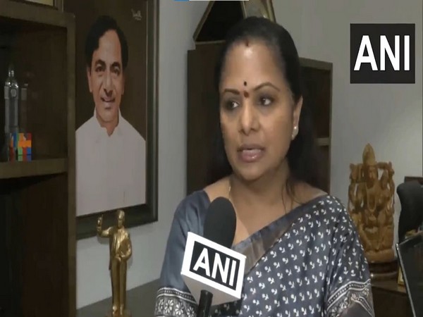  Bharat Rashtra Samithi (BRS) MLC K Kavitha (Photo/ANI)