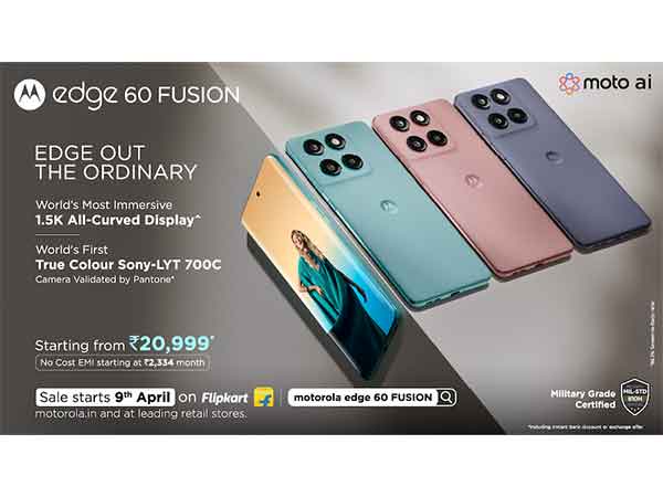 Motorola launches the edge 60 FUSION at just Rs. 20,999*
