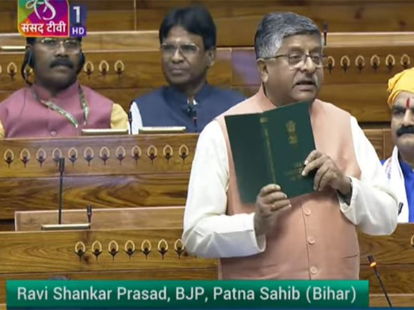 Bharatiya Janata Party (BJP) MP Ravi Shankar Prasad (Photo/ANI)