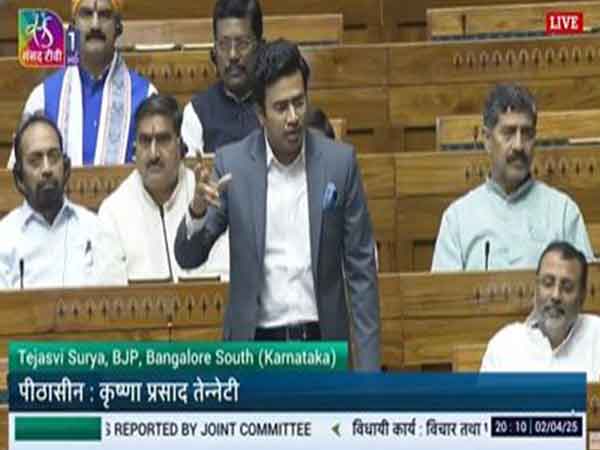 BJP MP Tejasvi Surya (Photo/ANI)