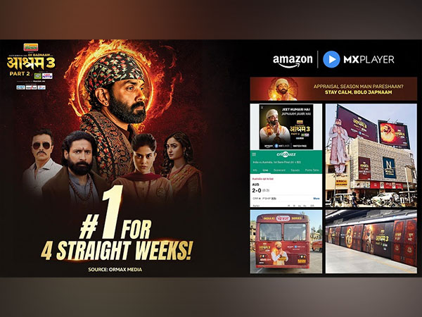 Amazon MX Player's 'Aashram S3 Part 2' Starring Bobby Deol, Continues to Shatter Records as India's Most-watch Series