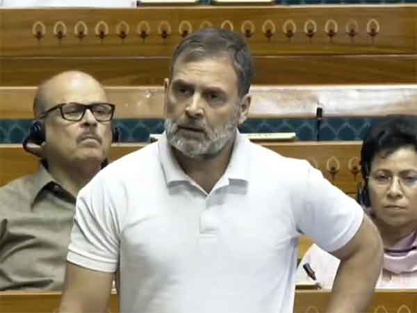 Congress top brass and the Leader of Opposition in the Lok Sabha, Rahul Gandhi. (Photo/Sansad TV)