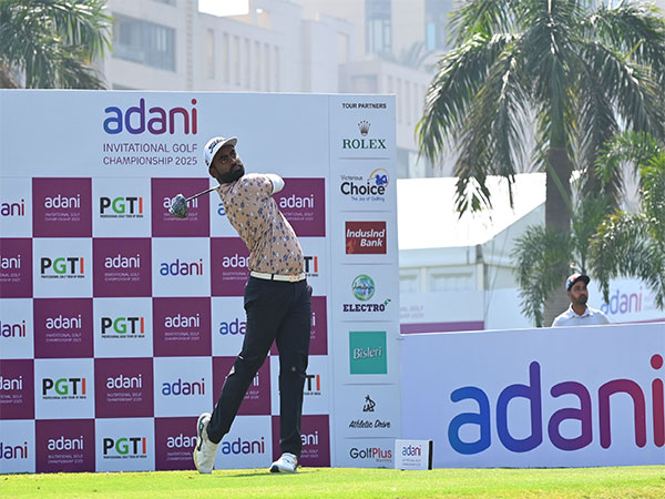Arjun Prasad in action during Adani Invitational Golf Championship 2025 (Image: PGTI)