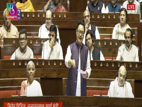 Union Minister Kiren Rijiju (Photo/Sansad TV)