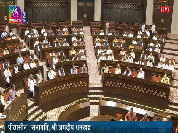 Voting underway in Rajya Sabha (Photo/Sansad TV)