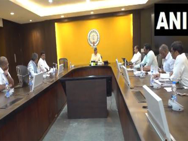 Andhra Pradesh CM Chandrababu Naidu holds review meet with finance officials (Photo/ANI)