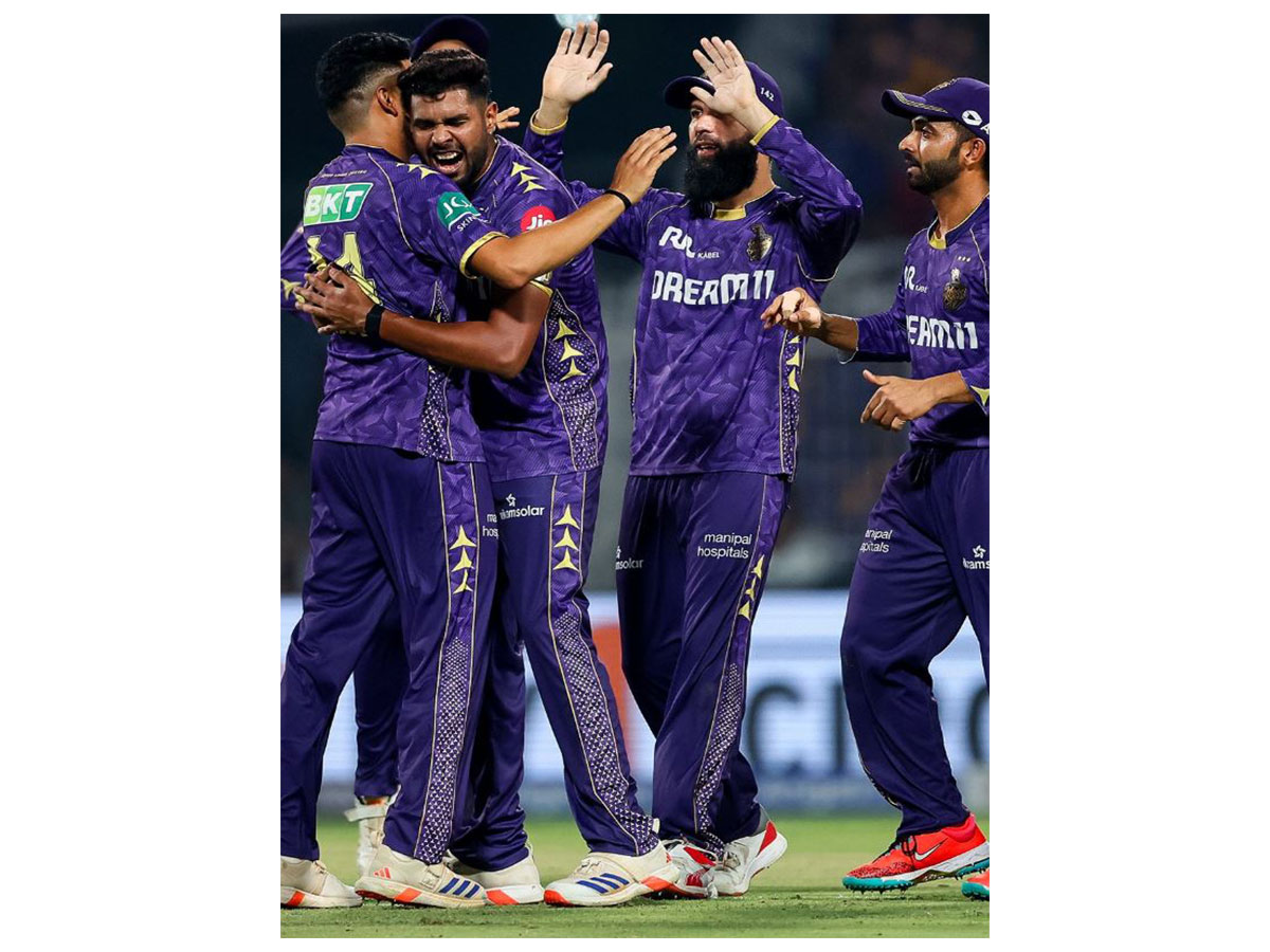 KKR players celebrating (Photo: @KKRiders/X) 