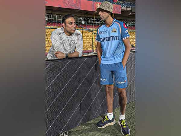 VVS Laxman and coach Ashish Nehra (Photo: @gujarat_titans/X)