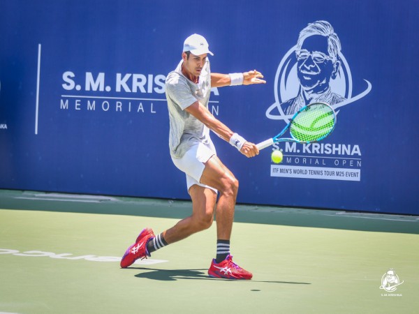 Chirag Duhan in action during SM Krishna Memorial Open (Image: SM Krishna Memorial Open)