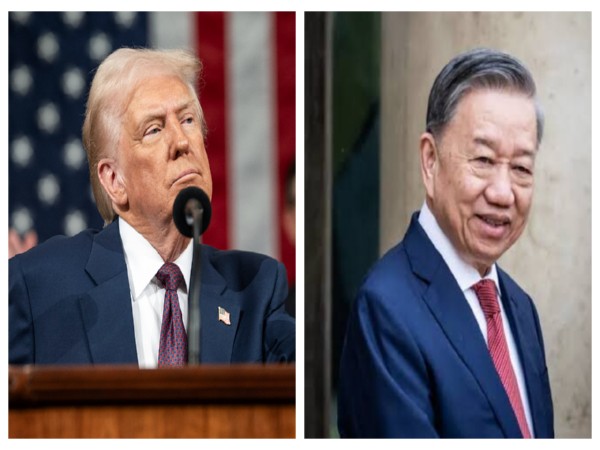 US President Donald Trump and To Lam, General Secretary of Communist Party of Vietnam (Photo/ANI/TruthSocial)
