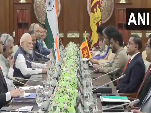 PM Narendra Modi, Sri Lankan President Anura Kumara Dissanayake (Image Credit: DD/ANI)