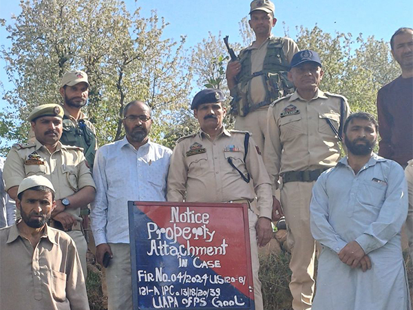Ramban Police attach properties under UAPA in Gool area (Photo/ANI)