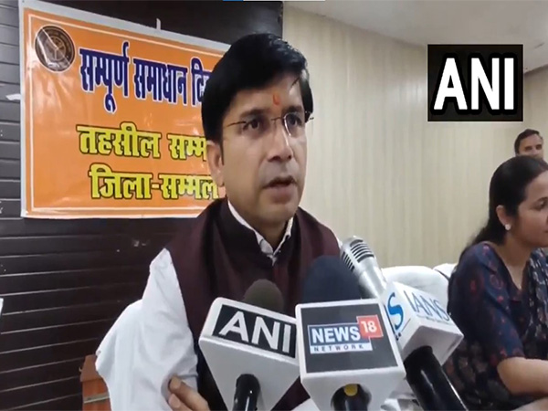 Sambhal DM Rajinder Pensia (Photo: ANI) 