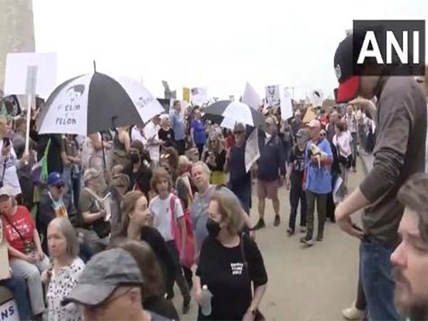 Thousands of protesters on Saturday gathered across the United States (Photo/ANI)