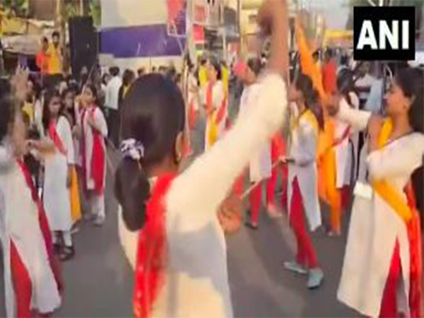 Processions underway in Jharkhand’s Giridih for Ram Navami (Photo/ANI) 