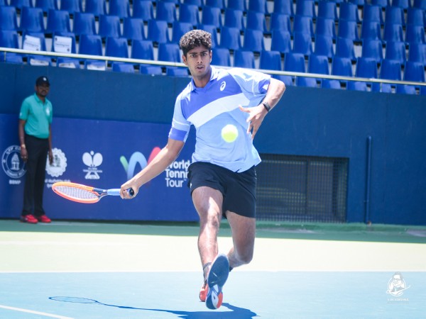 Aryan Shah in action during SM Krishna Memorial Open (Image: SM Krishna Memorial Open)