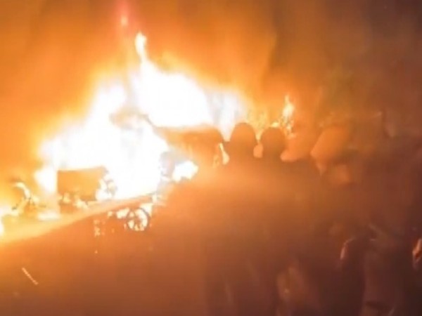 Fire breaks out in Delhi's Malkhana (Photo: ANI)