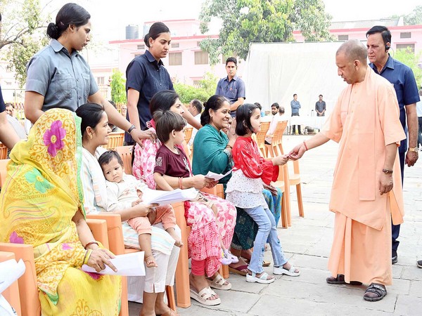 Uttar Pradesh CM Yogi Adityanath interacts with citizens during Janta Darshan in Gorakhpur (Photo/@ Yogi Adityanath Office)