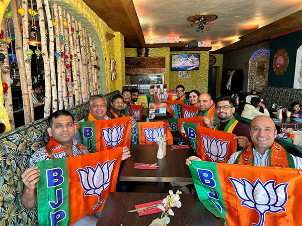 Overseas Friends of BJP celebrate party's Foundation Day in Munich (Photo/ANI)