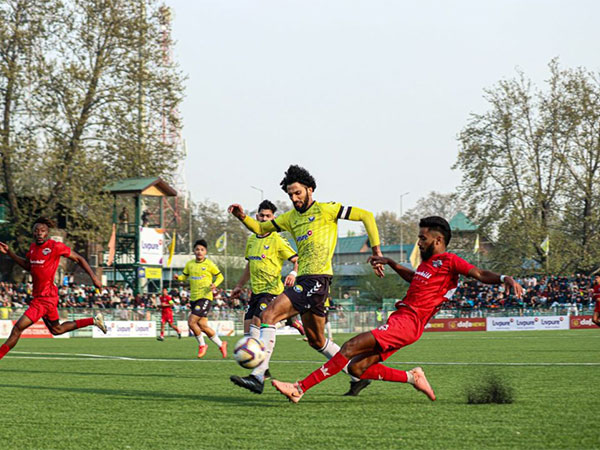 Churchill Brothers and Real Kashmir in action during  I-League 2024-25 (Image: AIFF media)