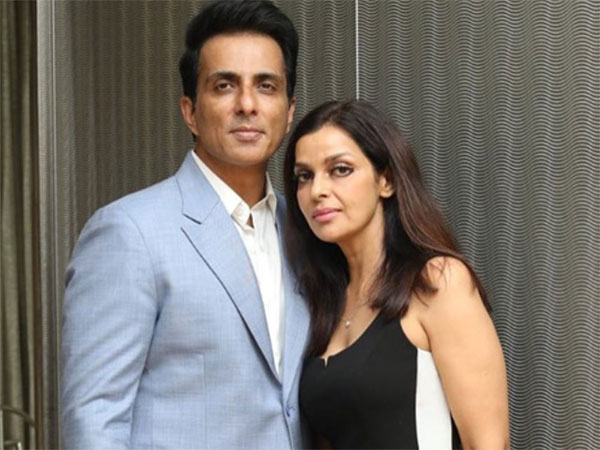 Actor Sonu Sood and his wife Sonali (Image source: X)