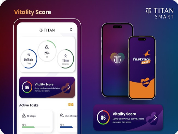 Make smarter health choices every day with Titan Smart's Vitality Score