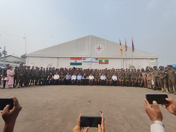 Visuals from the hospital (Image: X@IndiainMyanmar)