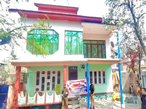 Anantnag Police attached property of a notorious drug peddler (Photo/X/@AnantnagPolice)