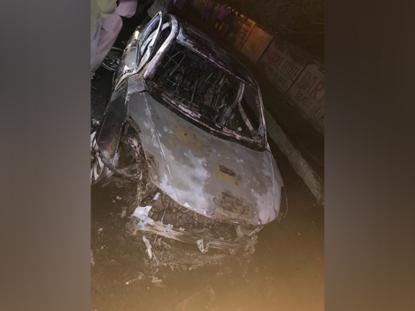 Vehicle damaged in the accident (Photo/Delhi Fire Service)