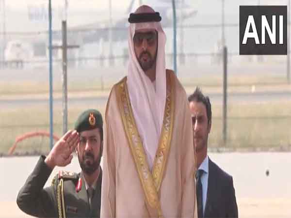 Crown Prince of Dubai welcomed with Guard of Honour in New Delhi (Photo/ANI)
