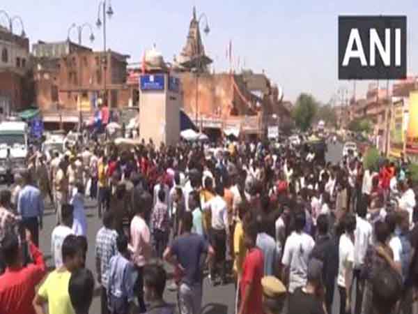 People hold protest in Jaipur over the hit-and-run case (Photo/ANI) People hold protest in Jaipur over the hit-and-run case (Photo/ANI)